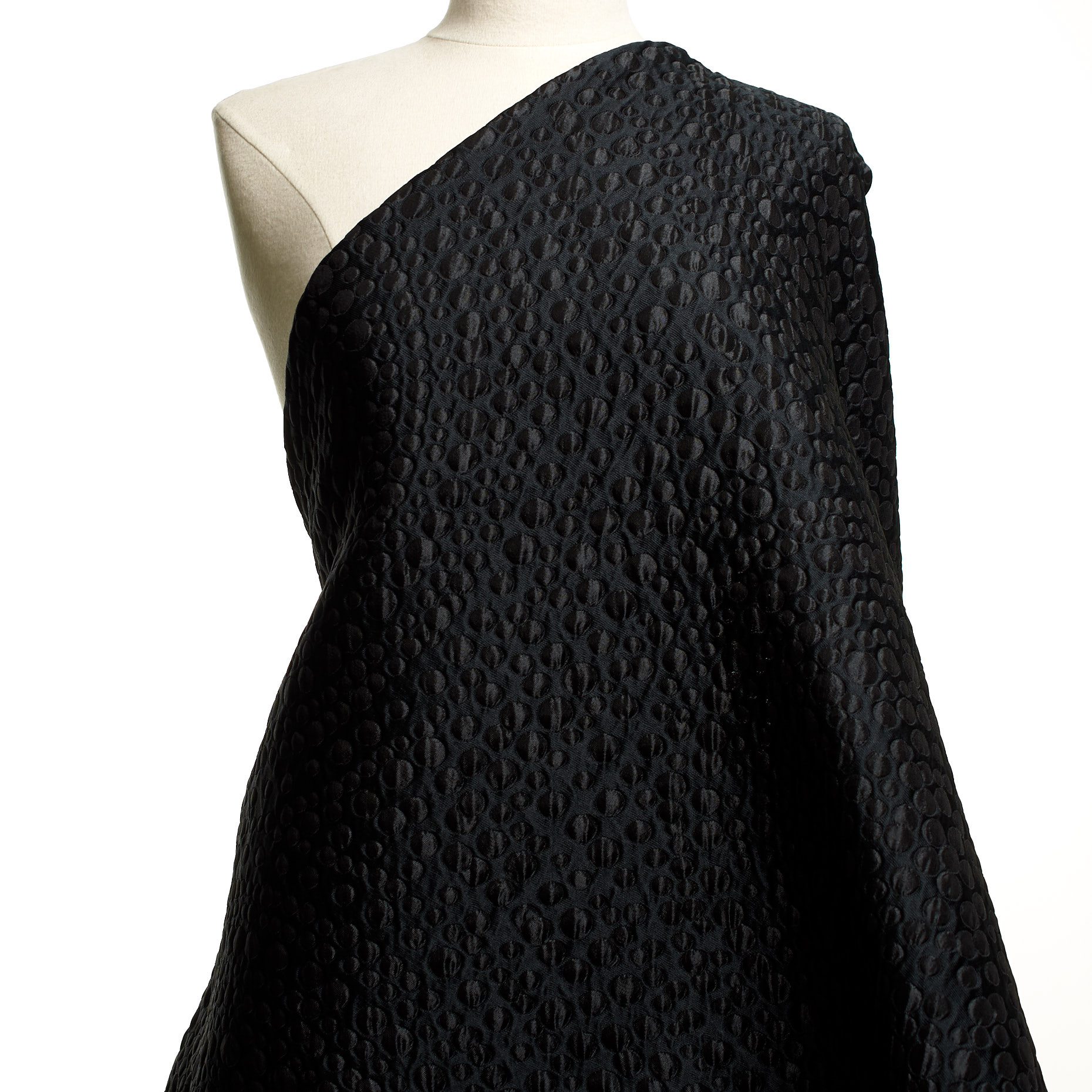 Żakard, Kropkowany, Raven Black (F000044172) - Manekin