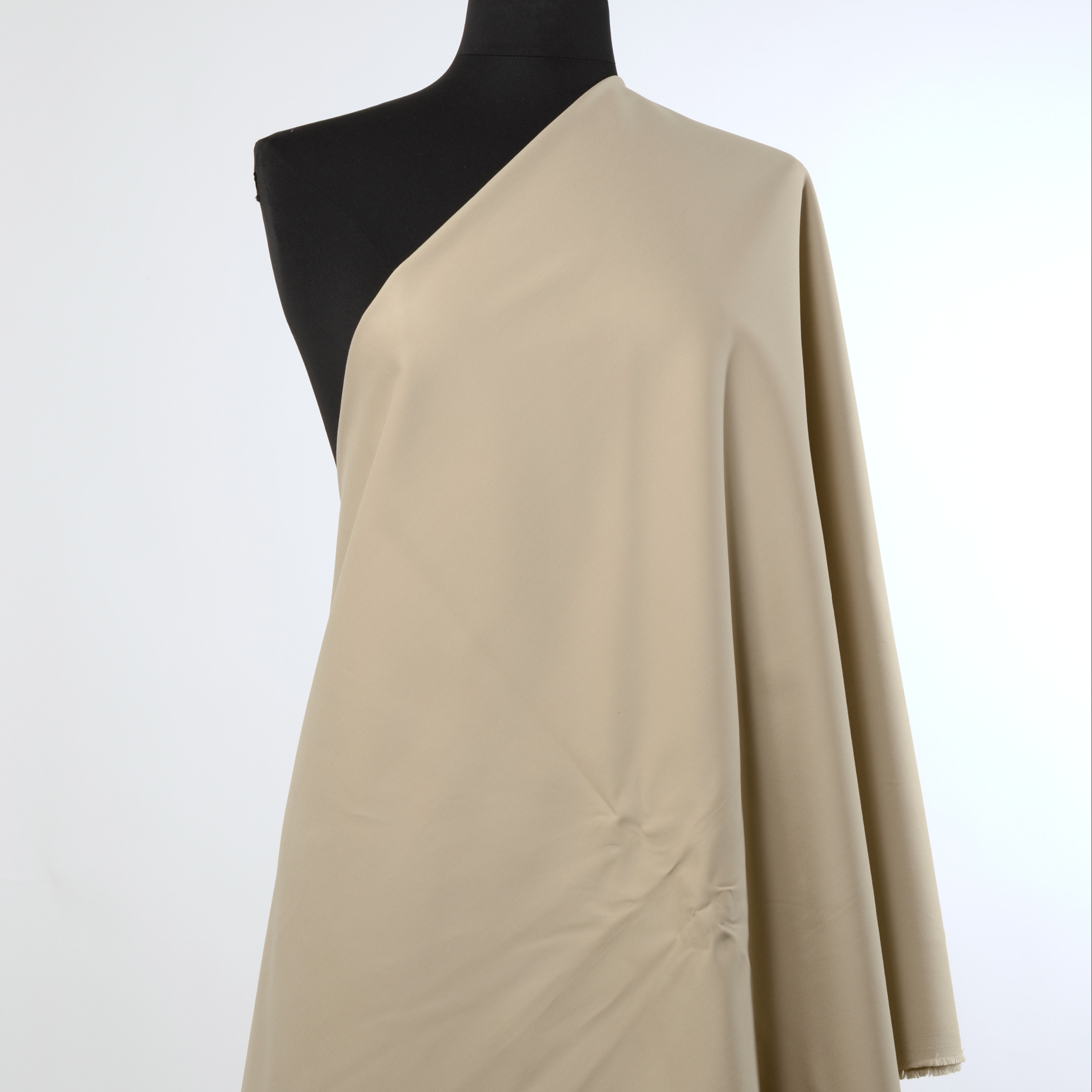 Twill, Cotone Elastico, Brushed, Brown Rice (F000016511) - Manichino