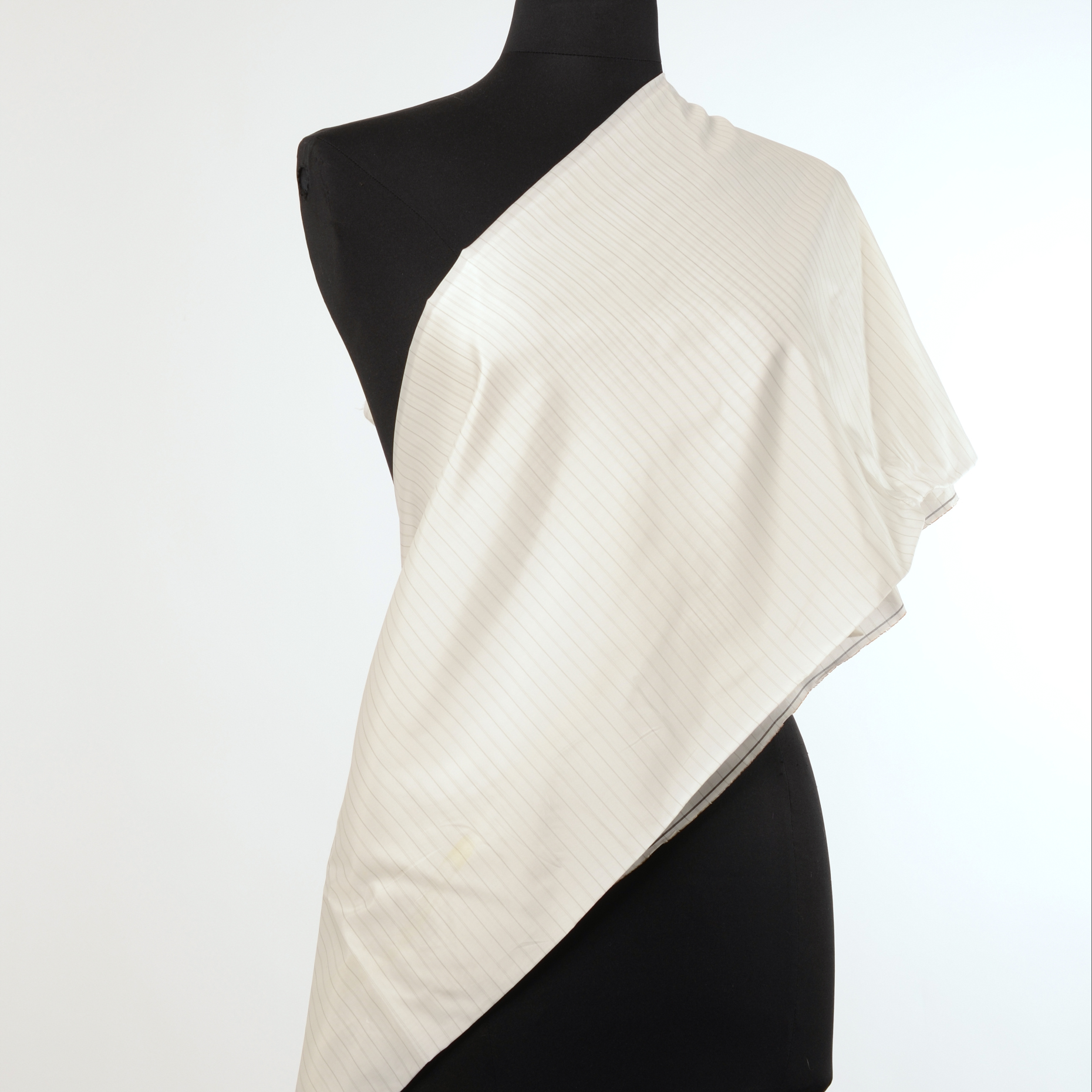 Купра, Подкладка, Полоска, Silver (F000009591) - Манекен