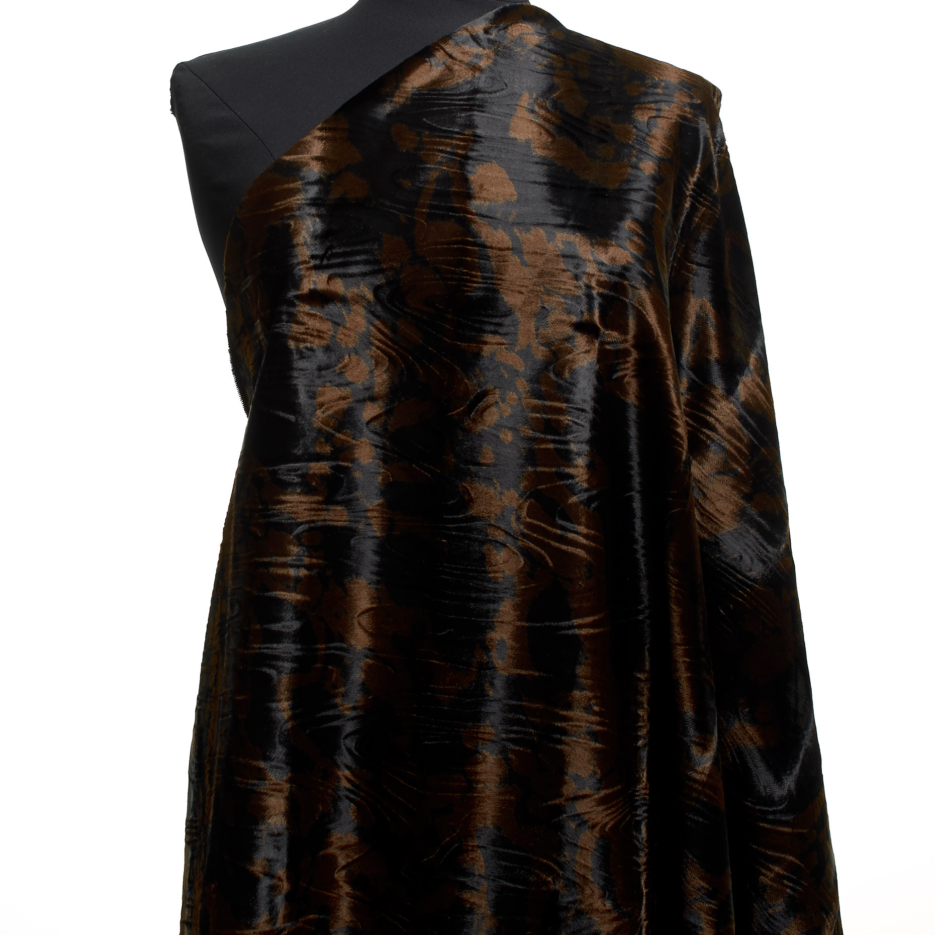 Fake Fur, Viscose Cotton, Tiramisu&Raven Black (F000041555) - Mannequin