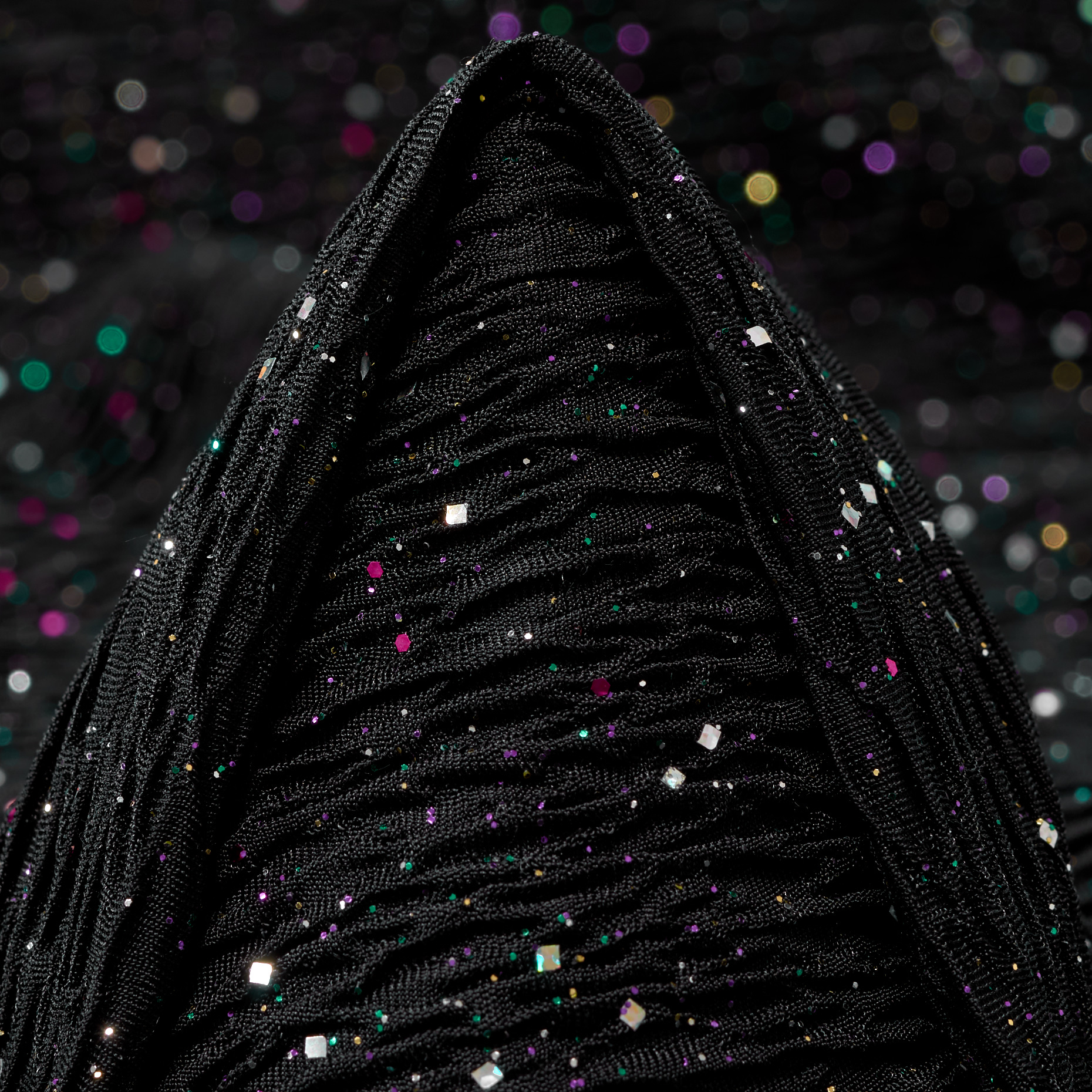 DOUBLE, LUREX, SHIMMERING, SILVER&RAVEN BLACK (F000045515)