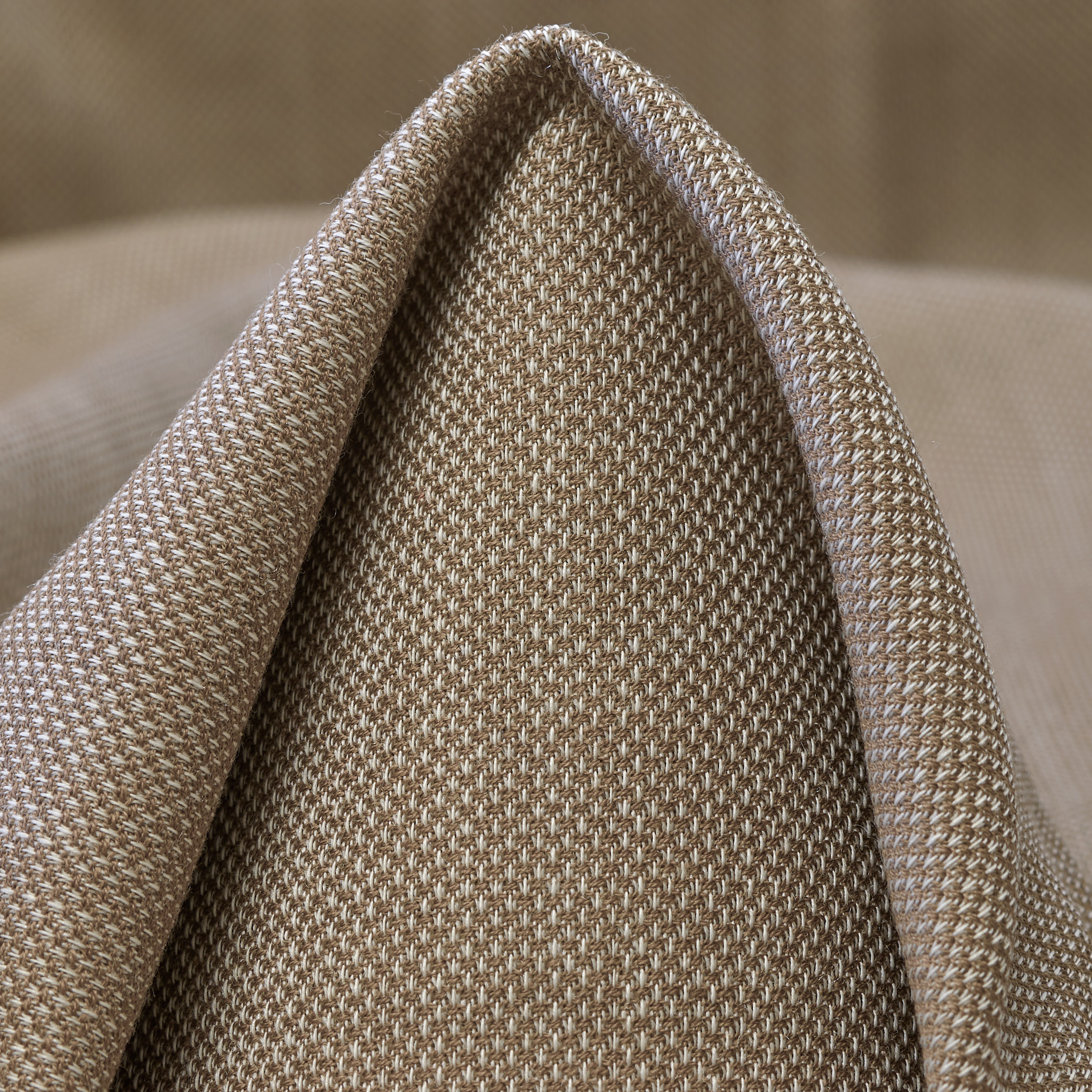 VIRGIN WOOL, COTTON, MICRO DESIGN, TRAVERTINE (F000047378)