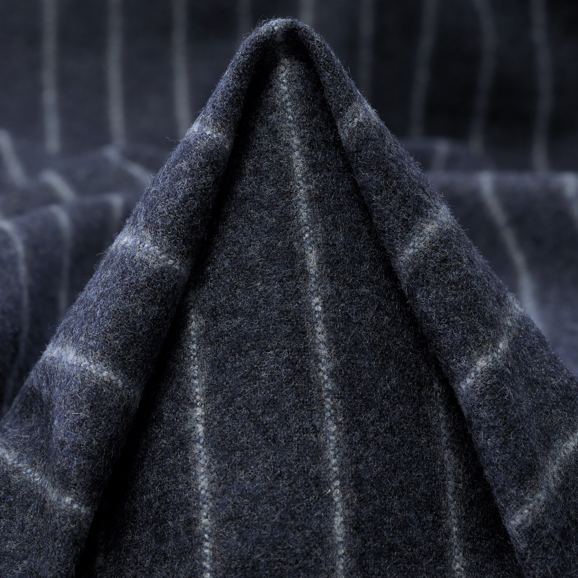 Flanella, Misto Lana, Stretch, Dark Denim&Brilliant White (F000045096)