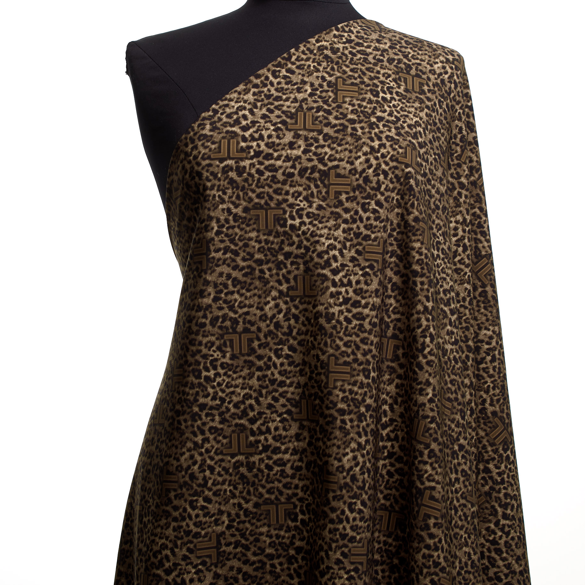 TECHNO JERSEY, ANIMAL, HIGH ELASTICITY, PINE BARK (F000041308) - Mannequin