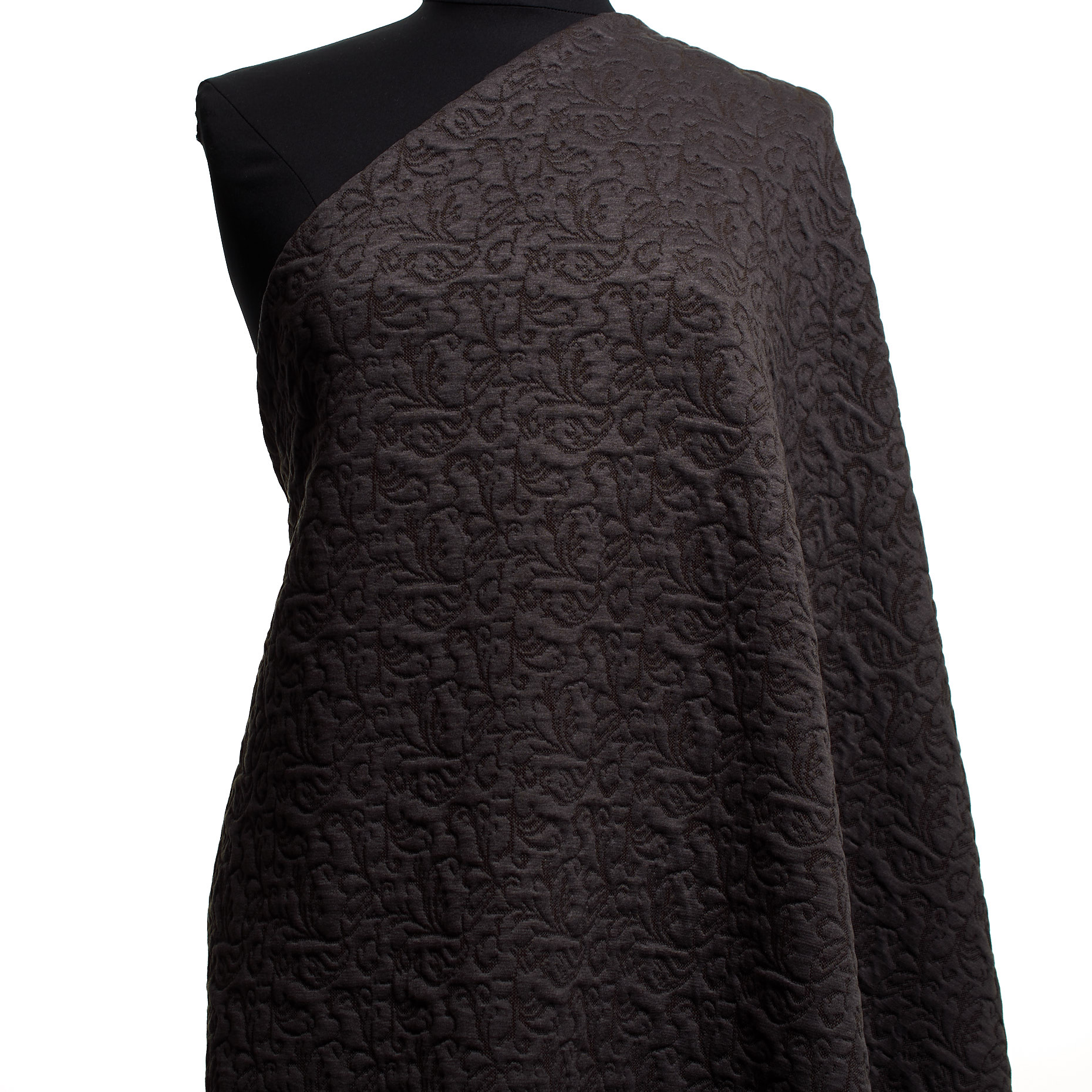 JERSEY, JACQUARD, COFFEE (F000017864) - Mannequin